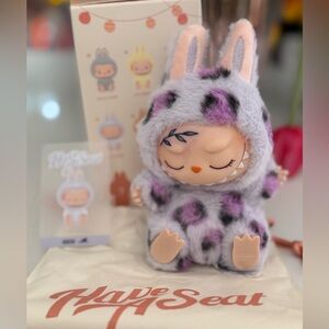 Custom Labubu Doll “ZIZI” from the HAVE A SEAT SERIES. Box and Card Included